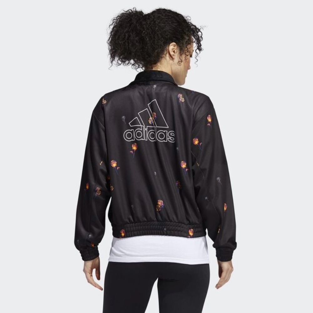Adidas Floral Print track jacket Size M. Excellent like new condition.